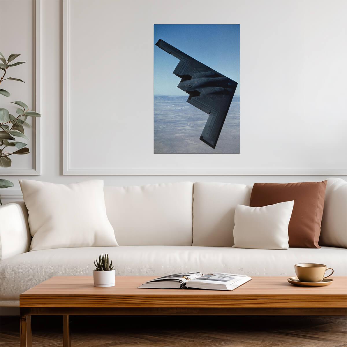 Northrop B-2 Stealth Bomber in Flight | Aviation Photography | Military Aircraft Poster - Cars Poster