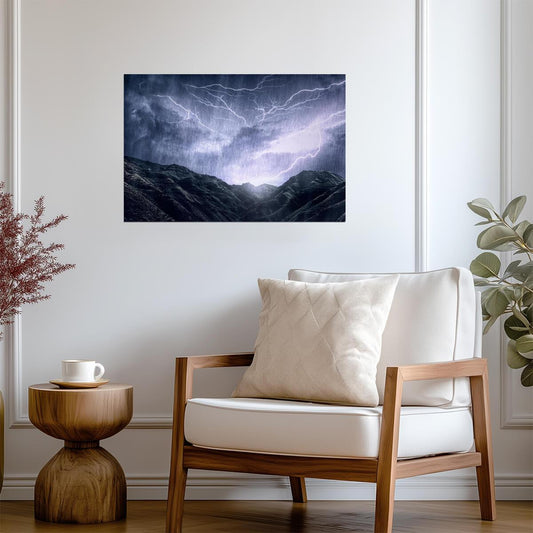 Mother Nature's Rage | Stormy Landscape Photography | Powerful Nature Poster - Photography Poster