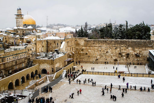 Western Wall in Jerusalem Poster | Israel Travel Photography | Historical Wall Art