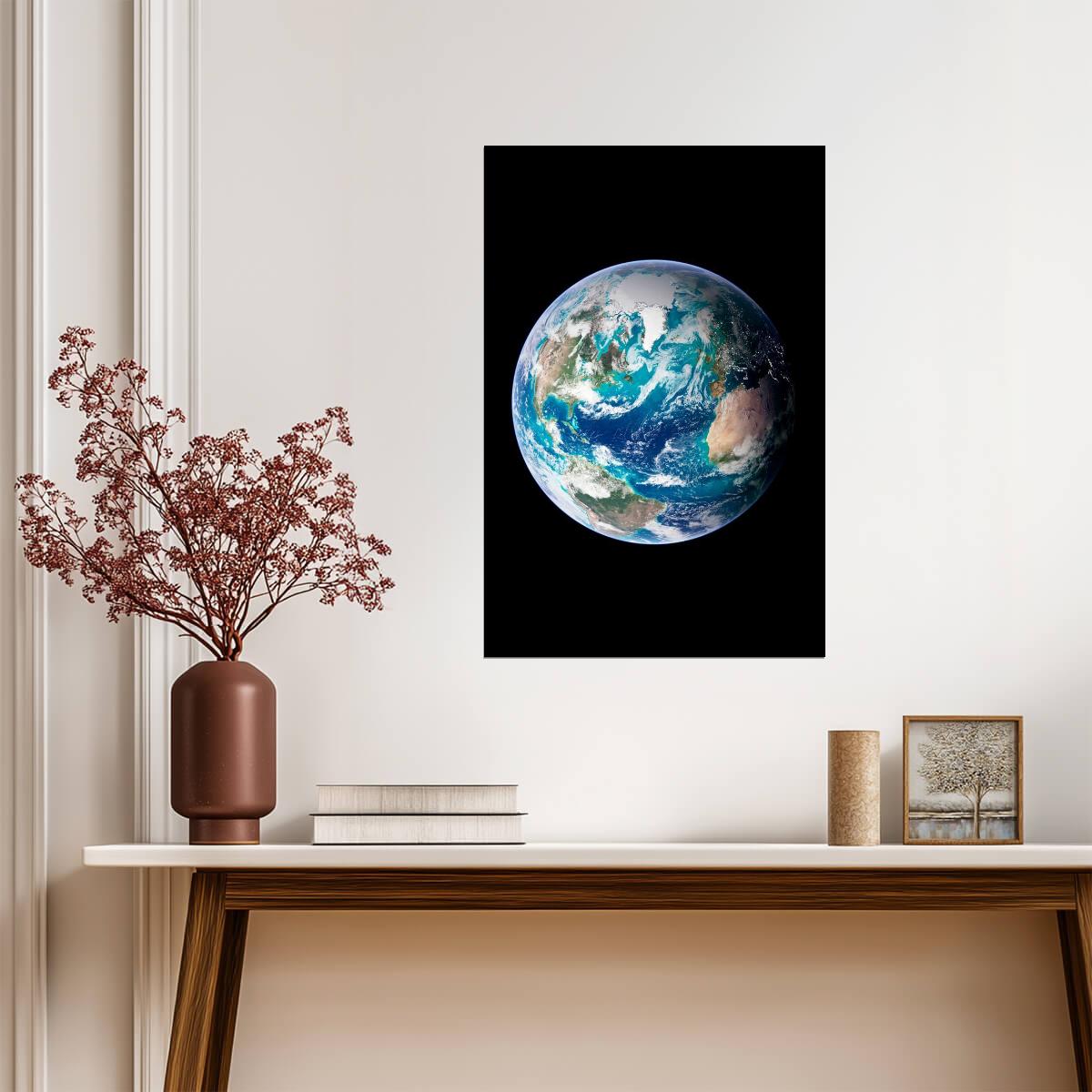 Planet Earth from Space Photo | NASA View Photography | Astronomy Wall Art Poster - Photography Poster