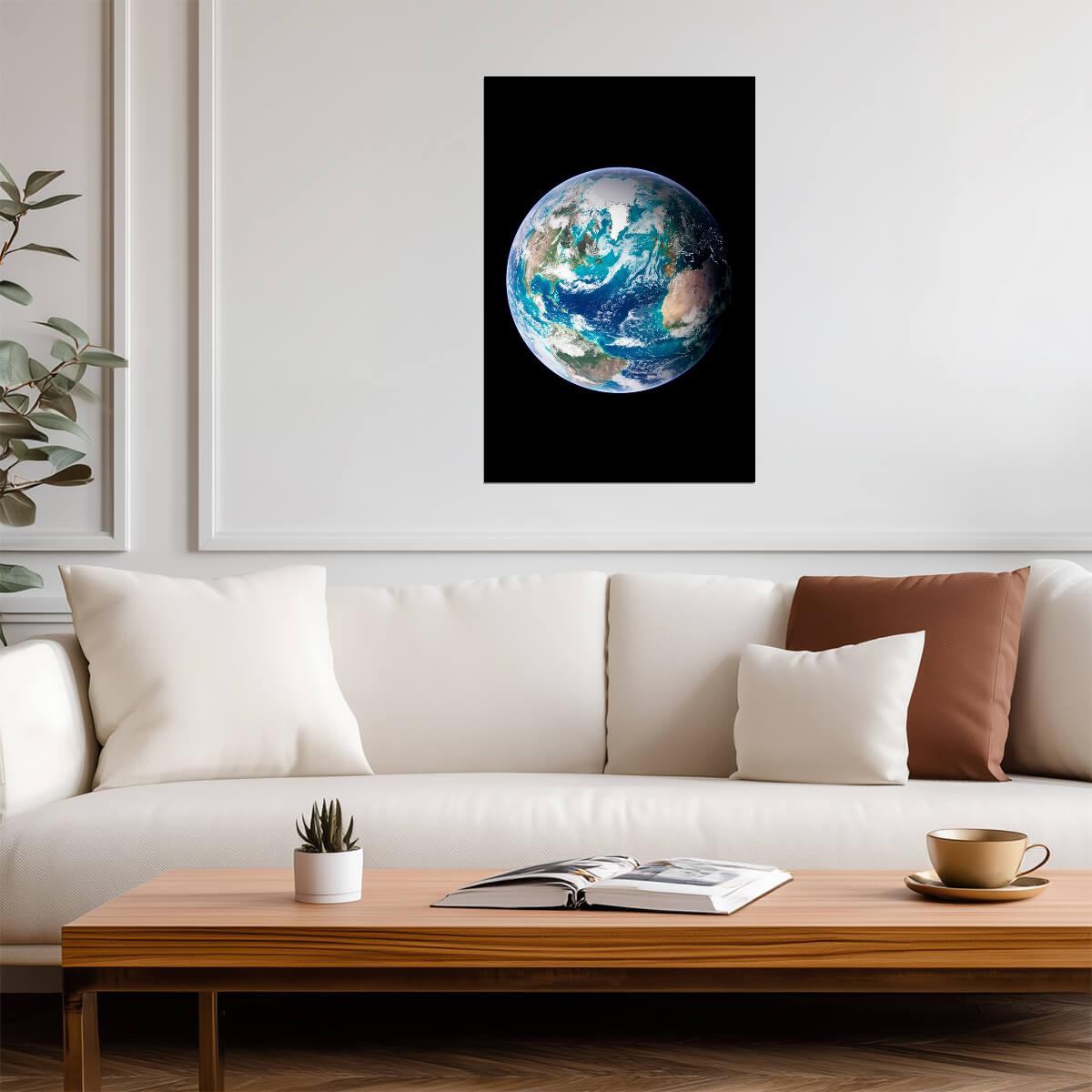Planet Earth from Space Photo | NASA View Photography | Astronomy Wall Art Poster - Photography Poster