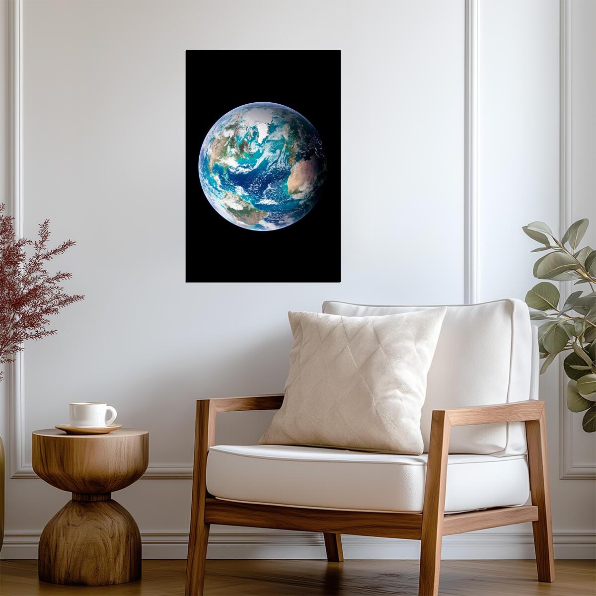 Planet Earth from Space Photo | NASA View Photography | Astronomy Wall Art Poster - Photography Poster