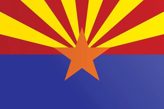 Arizona State Flag Poster | Abstract Geometric Art | State Pride Wall Decor - Graphic & Art Poster