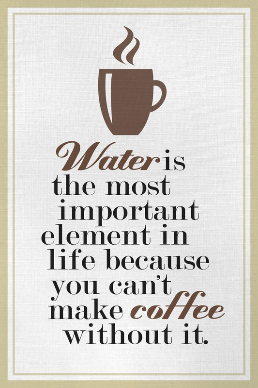 Coffee Periodic Table Element | Funny Chemistry Quote Poster | Kitchen Science Wall Art - Type & Quotes Poster