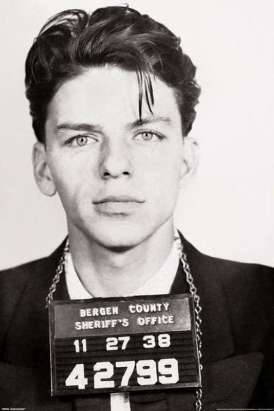 Frank Sinatra Mugshot | 1938 Police Photograph | Vintage Music Legend Poster - Music Poster