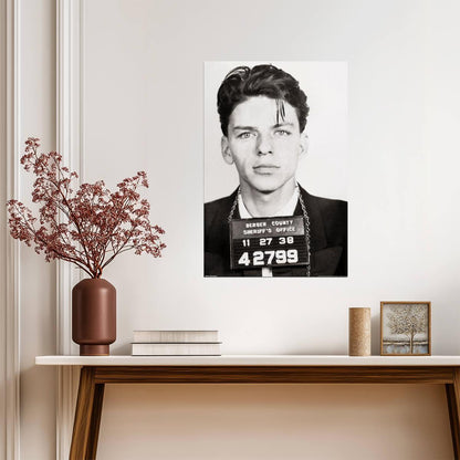 Frank Sinatra Mugshot | 1938 Police Photograph | Vintage Music Legend Poster - Music Poster