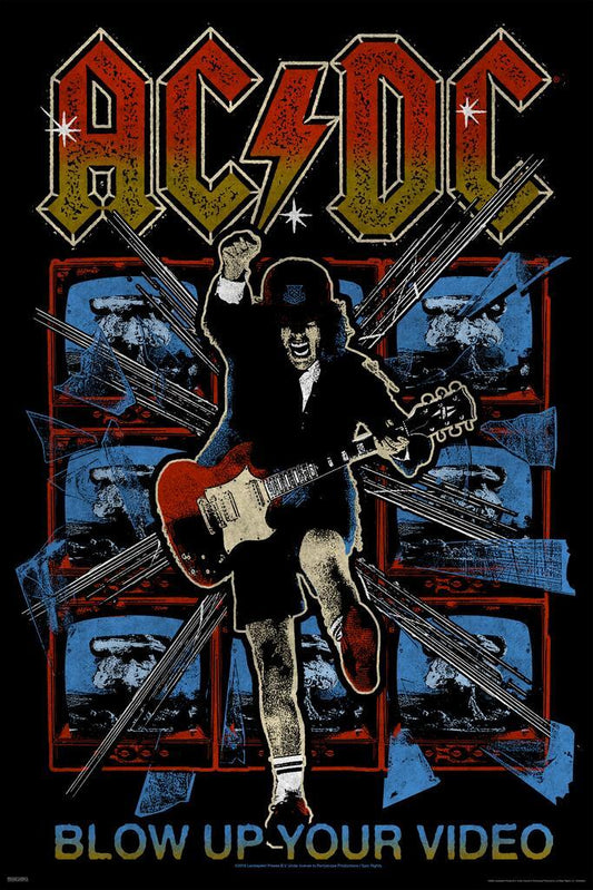 AC/DC Blow Up Your Video | Album Cover Poster | 80s Hard Rock Wall Art