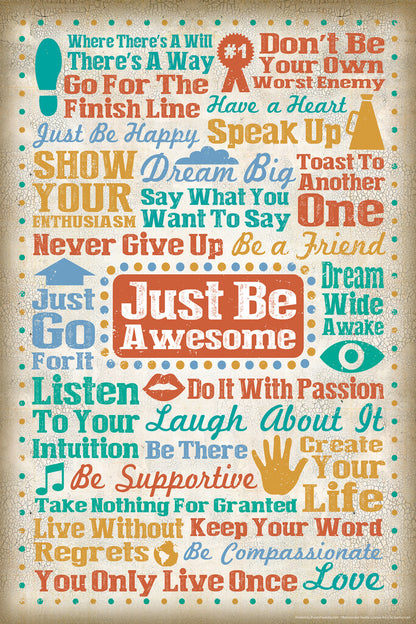 Just Be Awesome | Motivational Poster
