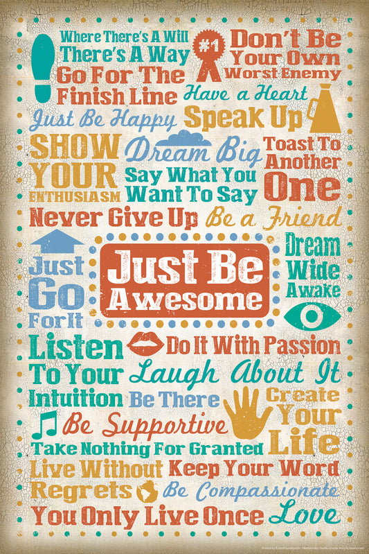 Just Be Awesome | Motivational Poster