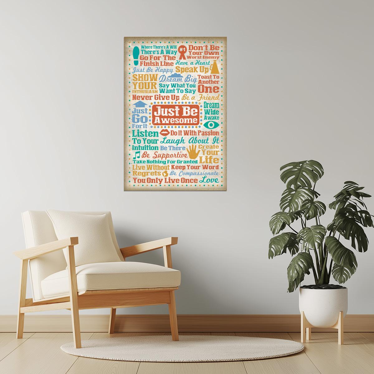 Just Be Awesome | Motivational Poster