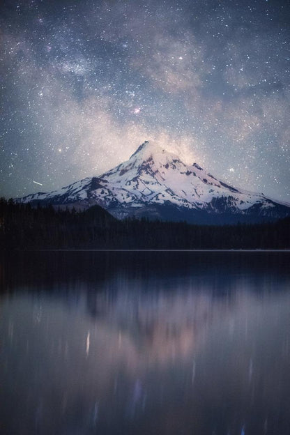 Milky Way Over Lost Lake | Mount Hood Oregon Photography | Astrophotography Poster - Photography Poster