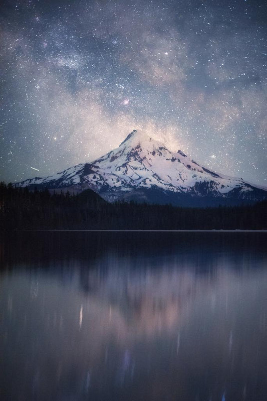Milky Way Over Lost Lake | Mount Hood Oregon Photography | Astrophotography Poster - Photography Poster