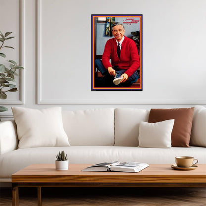 Mister Rogers' Neighborhood | Fred Rogers Portrait | Vintage TV Show Poster - Movies & TV Poster