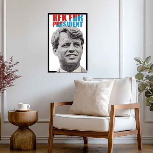 Robert F. Kennedy for President | RFK 1968 Campaign Poster | Vintage Political Art - Vintage & Retro Poster