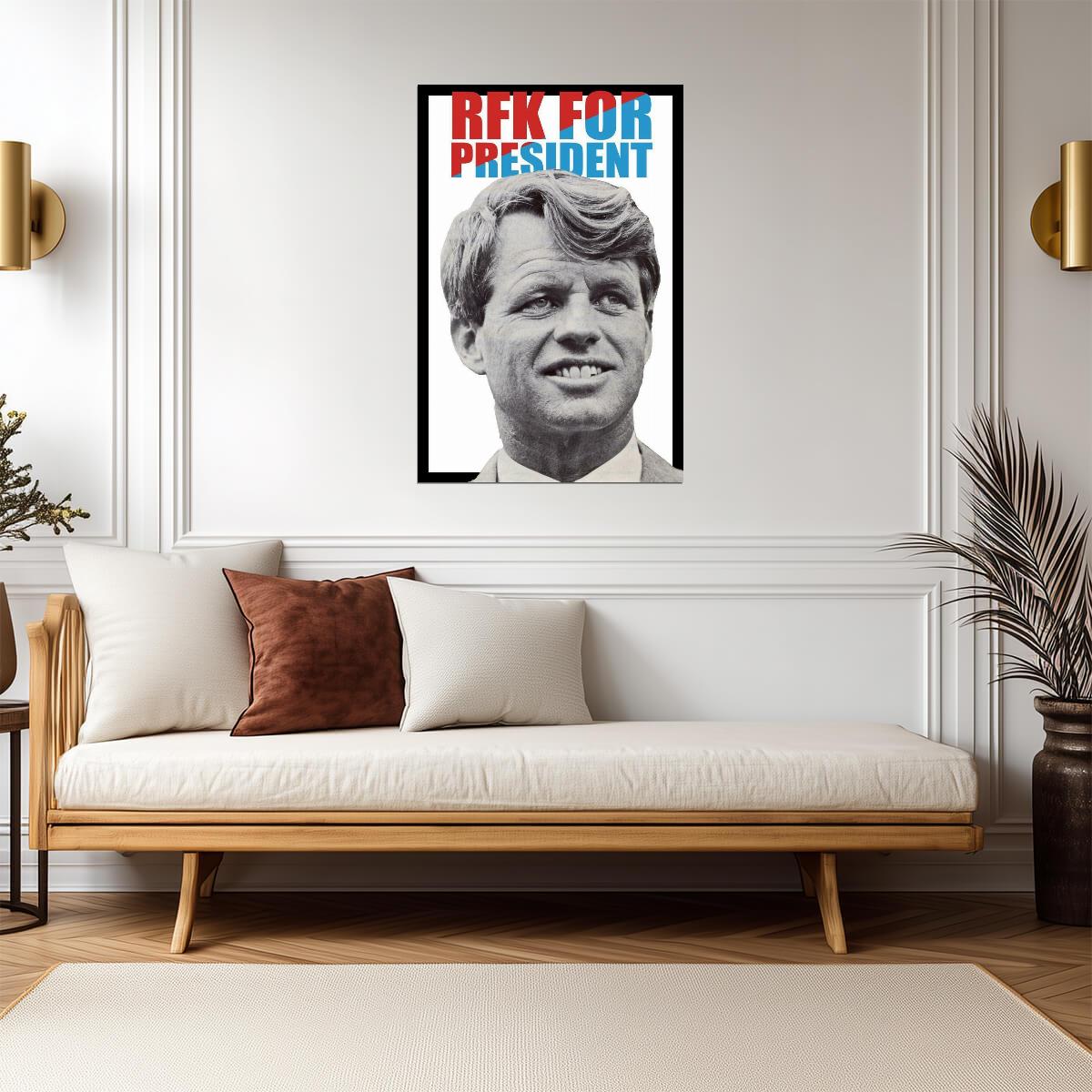 Robert F. Kennedy for President | RFK 1968 Campaign Poster | Vintage Political Art - Vintage & Retro Poster