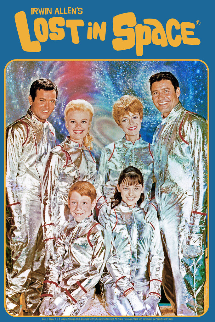 Lost in Space The Original Series | Classic 60s Cast Portrait | Retro Sci-Fi TV Show Poster - Movies & TV Poster