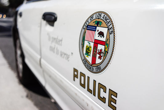Los Angeles Police Car Poster | LAPD Cruiser Photography | California Wall Art