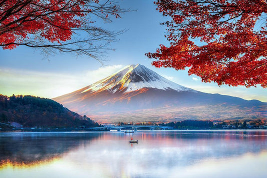 Mount Fuji in Autumn | Landscape Photography Print | Japan Travel Poster