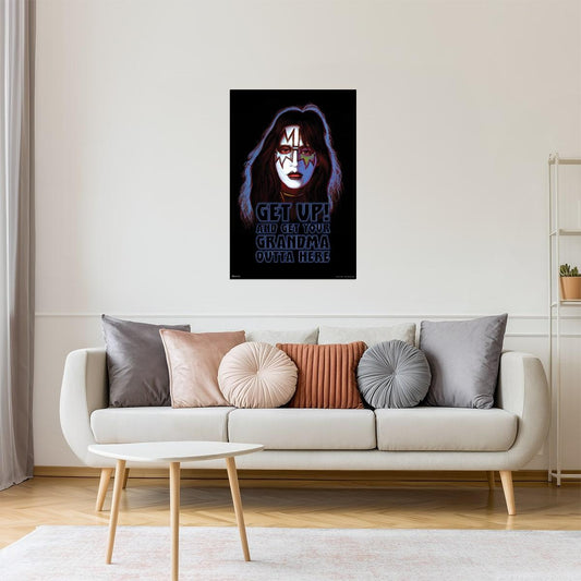 KISS Ace Frehley Solo Album | Vintage Poster | 70s Rock Wall Art