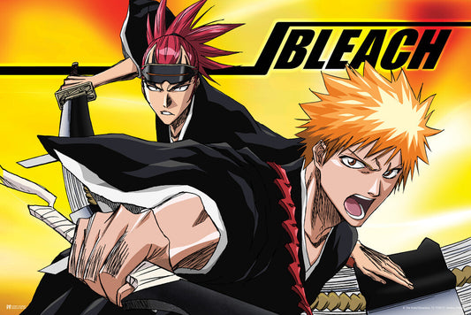 Bleach Ichigo & Renji | Shonen Manga Art | Soul Reaper Poster