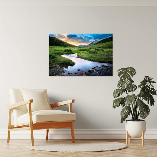 Crested Butte Poster | Colorado Rocky Mountains Photography | Landscape Wall Art