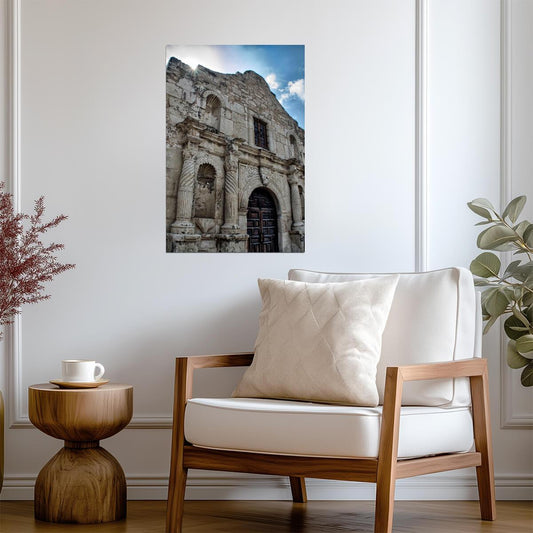 The Alamo Mission in San Antonio Texas | Historical Landmark Photography | American History Poster - Photography Poster