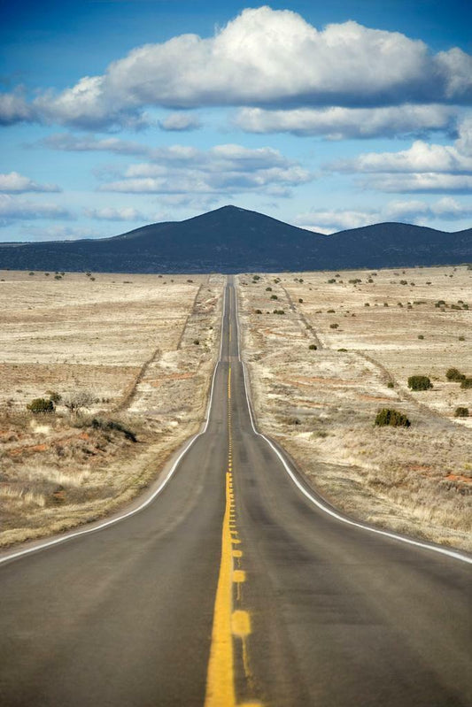 Texas Desert Highway Poster | Road Trip Photography | American Landscape Wall Art