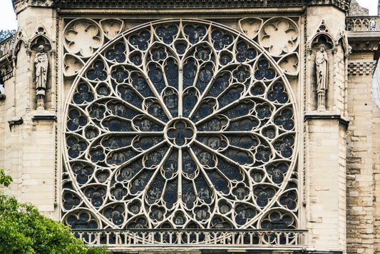 Rose Window of Notre Dame Cathedral | Paris Architecture Photography | France Landmark Poster - Photography Poster