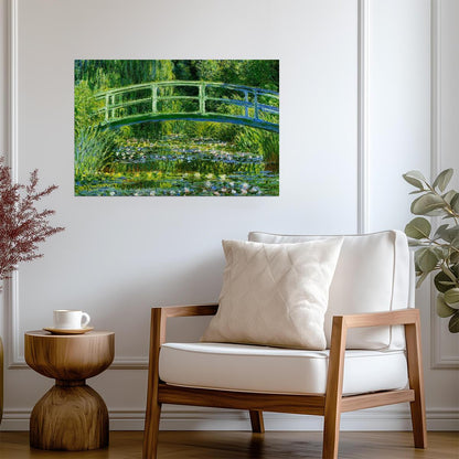 Claude Monet Water Lilies and Japanese Bridge | Impressionism Art Print | French Masterpiece Poster