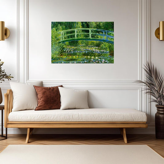 Claude Monet Water Lilies and Japanese Bridge | Impressionism Art Print | French Masterpiece Poster