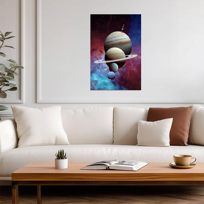 The Solar System Planets | Educational Space Poster | Astronomy Illustration for Kids - Graphic & Art Poster