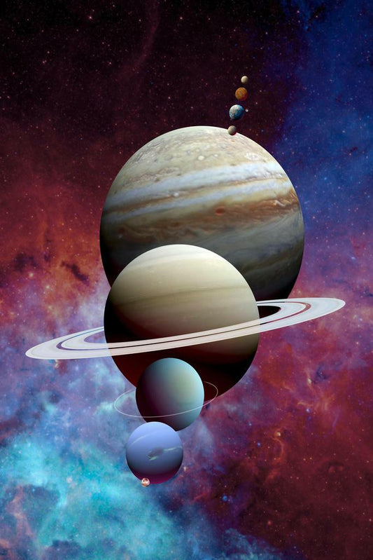 The Solar System Planets | Educational Space Poster | Astronomy Illustration for Kids - Graphic & Art Poster