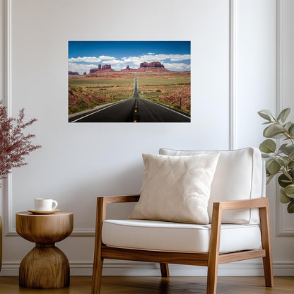 Forrest Gump Point in Monument Valley | Landscape Photography Poster - Movies & TV Poster