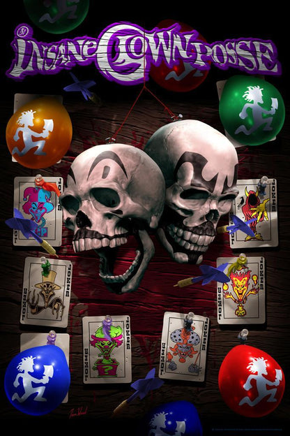 Insane Clown Posse The Joker's Cards | ICP Music Poster | Dark Carnival Fan Art - Music Poster