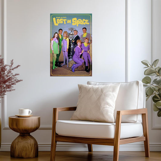 Lost in Space Cast Portrait | Vintage Sci-Fi TV Show | 1960s Science Fiction Poster - Movies & TV Poster