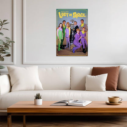 Lost in Space Cast Portrait | Vintage Sci-Fi TV Show | 1960s Science Fiction Poster - Movies & TV Poster