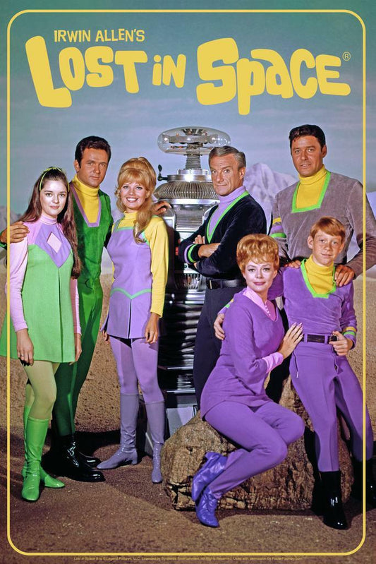 Lost in Space Cast Portrait | Vintage Sci-Fi TV Show | 1960s Science Fiction Poster - Movies & TV Poster