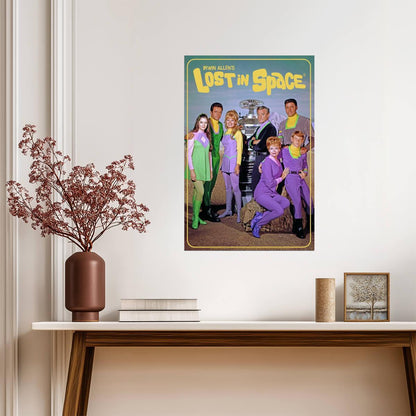 Lost in Space Cast Portrait | Vintage Sci-Fi TV Show | 1960s Science Fiction Poster - Movies & TV Poster