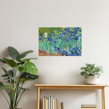 Vincent Van Gogh Irises Poster | Post-Impressionist Art | Floral Painting Print
