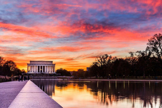Sunset at the Lincoln Memorial | Washington D.C. Photography | Landmark Poster - Photography Poster