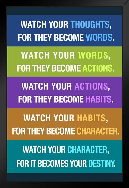 Watch Your Thoughts | Motivational Poster