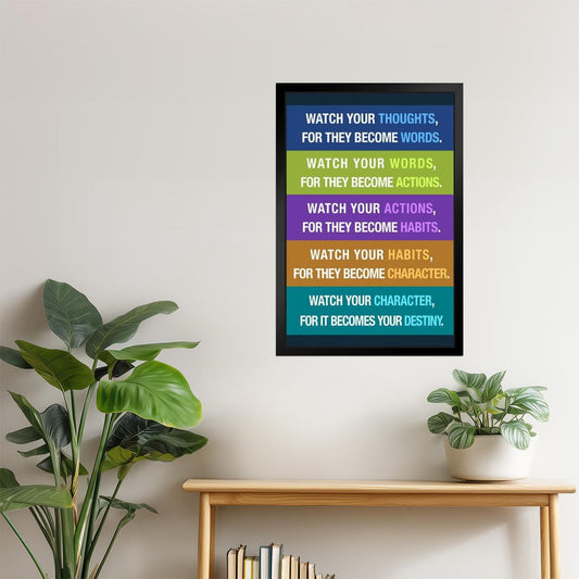 Watch Your Thoughts | Motivational Poster