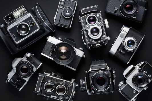 Vintage Camera Collection | Black and White Photography | Retro Wall Art Poster - Photography Poster