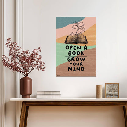 Readings For Library | Boho Style Classroom Poster | Book Wall Art - Type & Quotes Poster