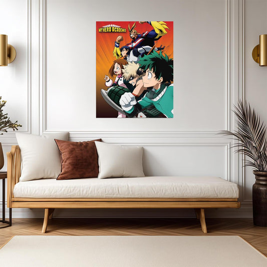 My Hero Academia Class 1-A | MHA Poster | Shonen Superhero Art