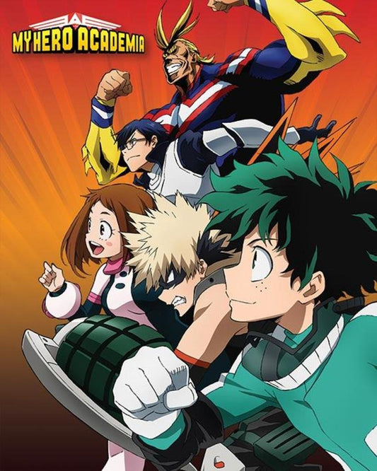 My Hero Academia Class 1-A | MHA Poster | Shonen Superhero Art