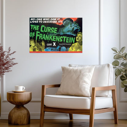 The Curse Of Frankenstein | Classic Horror Movie Poster - Movies & TV Poster