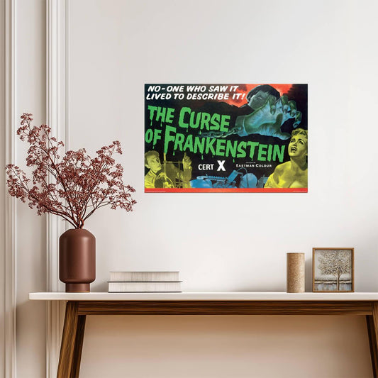 The Curse Of Frankenstein | Classic Horror Movie Poster - Movies & TV Poster