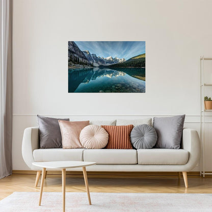 Moraine Lake Banff Poster | National Park Photography | Canadian Rockies Wall Art