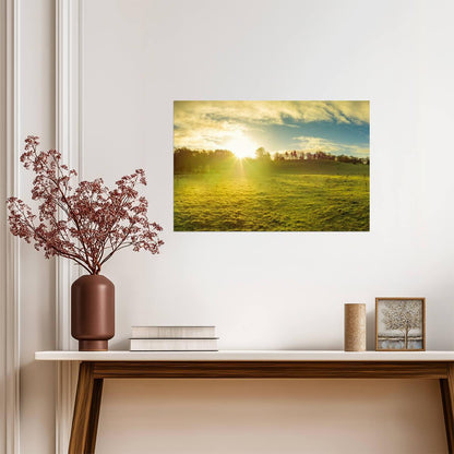 Northern Ireland Countryside at Sunrise | Landscape Photography | Nature Wall Art Poster - Photography Poster